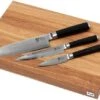 Kai Shun Classic Knives Set Of Three Including Cutting Board -Kai KADM 0789 01 kai shun kadm 0789 01