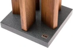 Kai Stonehenge Magnetic Knife Block, Granite/walnut, STH-4 -Kai KASTH 4 03 kai stonehenge kasth 4 03