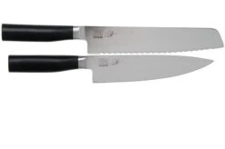 Kai Tim Malzer Kamagata Monster Set TMK-CB22, 2-piece Knife Set Chef's Knife And Bread Knife + Cook Book -Kai KATMK CB22 03 kai shun