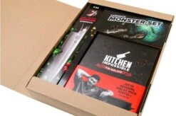 Kai Tim Malzer Kamagata Monster Set TMK-CB22, 2-piece Knife Set Chef's Knife And Bread Knife + Cook Book -Kai KATMK CB22 05 kai shun