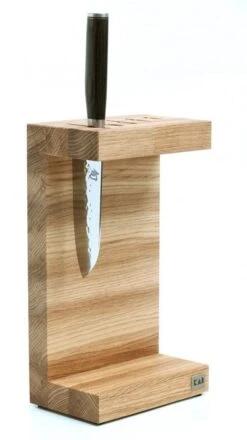 Kai C-shaped Knife Block - Made Of Oak Wood -Kai kai c shaped knife block made of oak wood 3