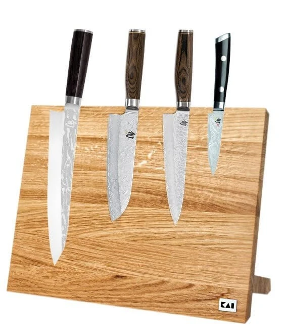 Kai Magnetic Knife Block For 6 To 8 Knives - Made Of Oak Wood 4 Kai Magnetic Knife Block For 6 To 8 Knives - Made Of Oak Wood - Image 2