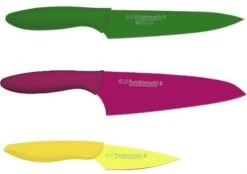 KAI Pure Komachi 3-piece Knife Set: Paring Knife, Utility Knife & Chef Knife