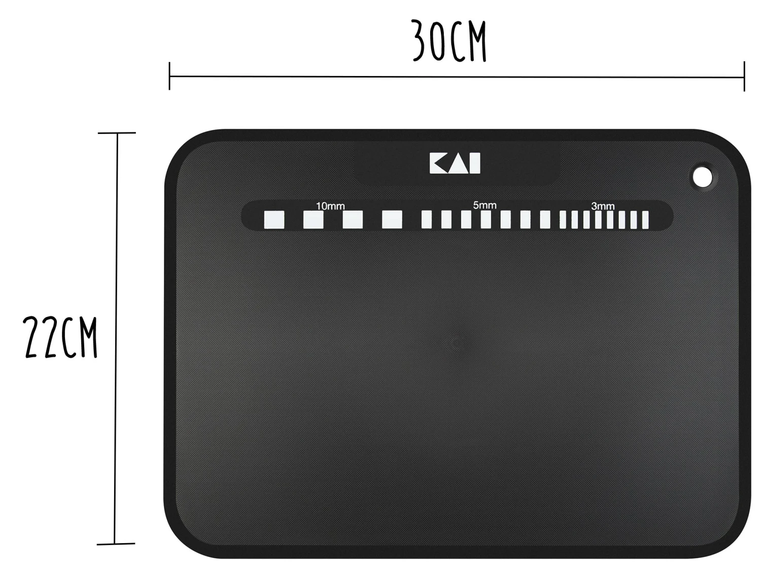 KAI Pure Komachi 3-piece Knife Set + 1 Black Cutting Board 4 KAI Pure Komachi 3-piece Knife Set + 1 Black Cutting Board - Image 2