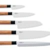 KAI Seki Magoroku Redwood Pack Of 5 Japanese Kitchen Knives -Kai kai seki magoroku redwood pack 5 japanese kitchen knives