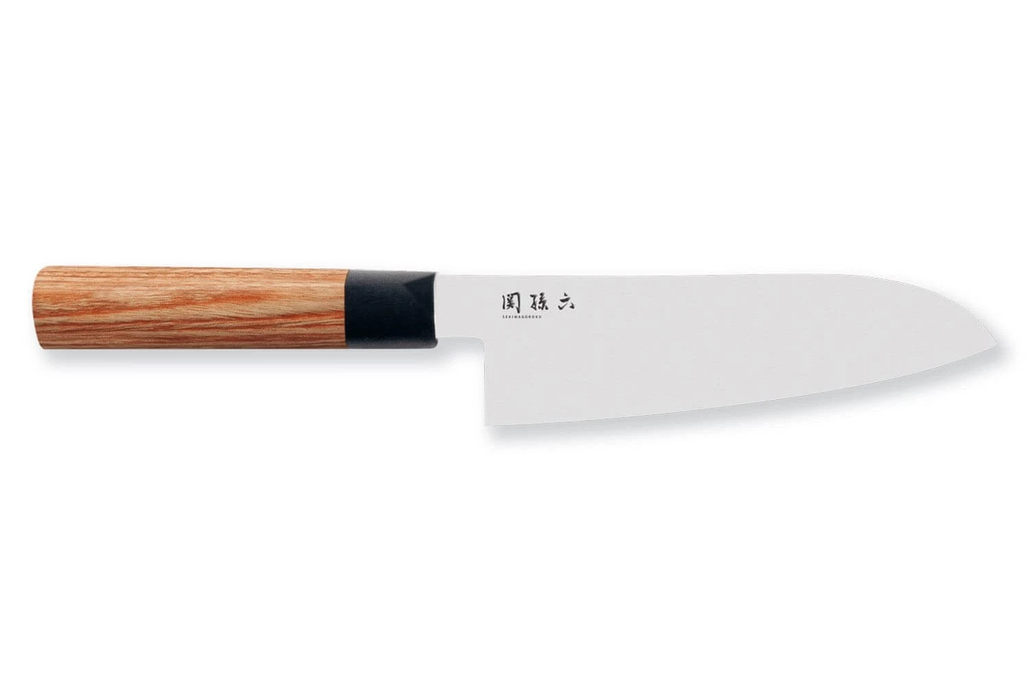 KAI Seki Magoroku Redwood Santoku Knife 17cm 3 KAI Seki Magoroku Redwood Santoku Knife 17cm