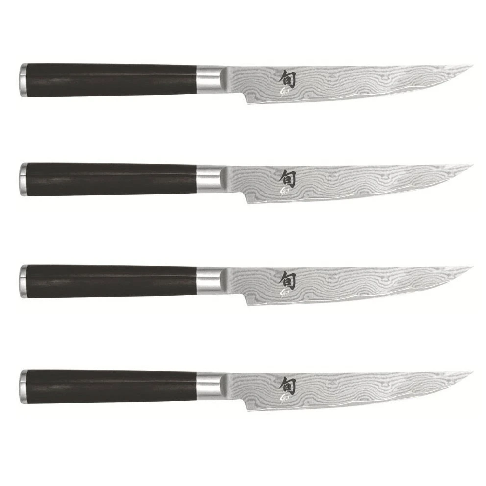 Kai Shun Classic 4-piece Steak Knife Set - Damascus Steel Blades 12.5cm 4 Kai Shun Classic 4-piece Steak Knife Set - Damascus Steel Blades 12.5cm - Image 2