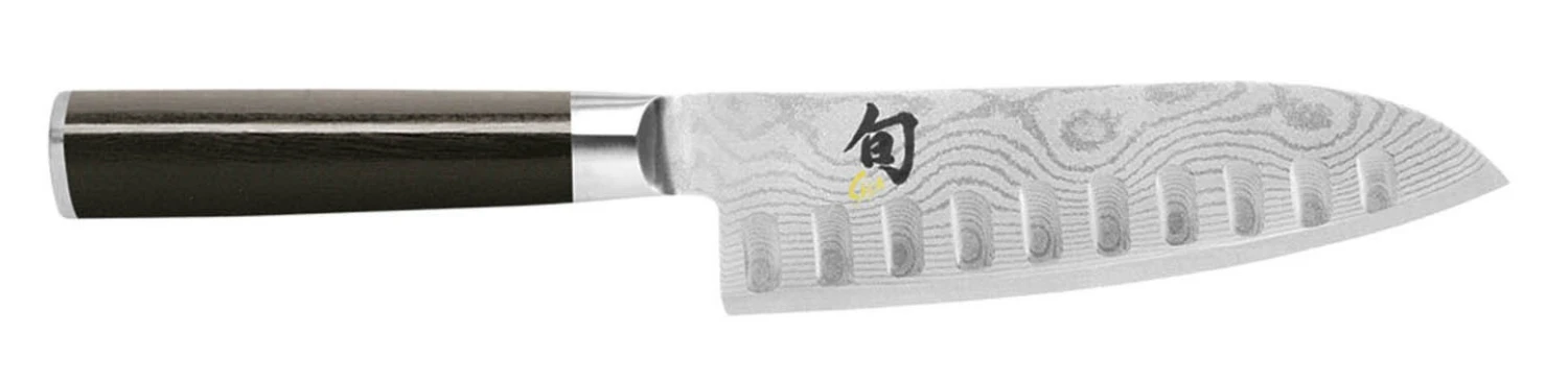 Kai Shun Classic Santoku Knife Damascus Blade With Hollow Edge 18cm 3 Kai Shun Classic Santoku Knife Damascus Blade With Hollow Edge 18cm