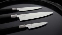 Kai 24 Kai -Kai kai wasabi black 3 piece knife set 2 utility knives 1 chef knife 1