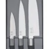 KAI Wasabi Black 3-piece Knife Set: 2 Utility Knives & 1 Chef Knife
